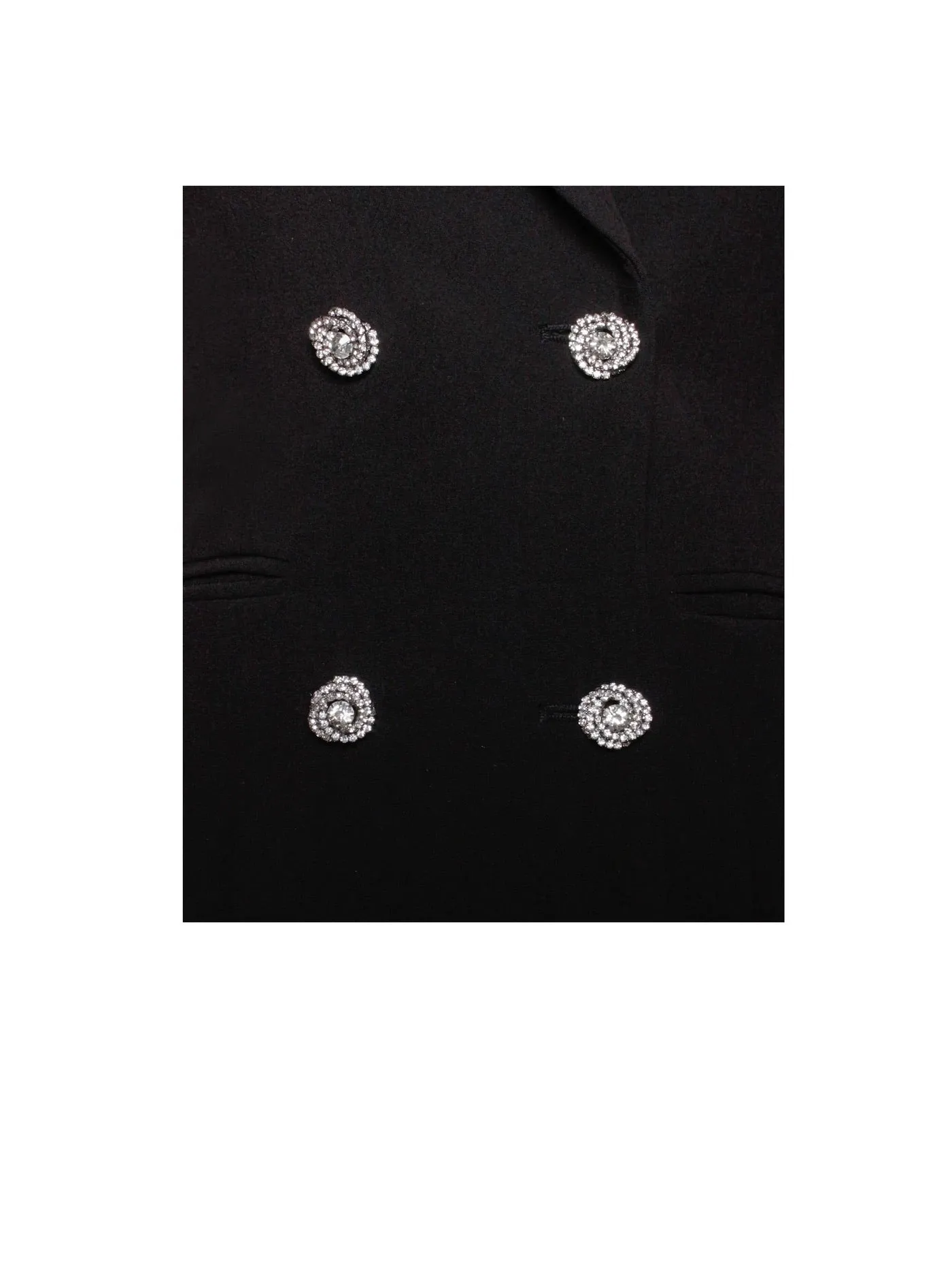 PRE-ORDER Isabella Feather Crystal Sleeve Backless Blazer Dress x Noir