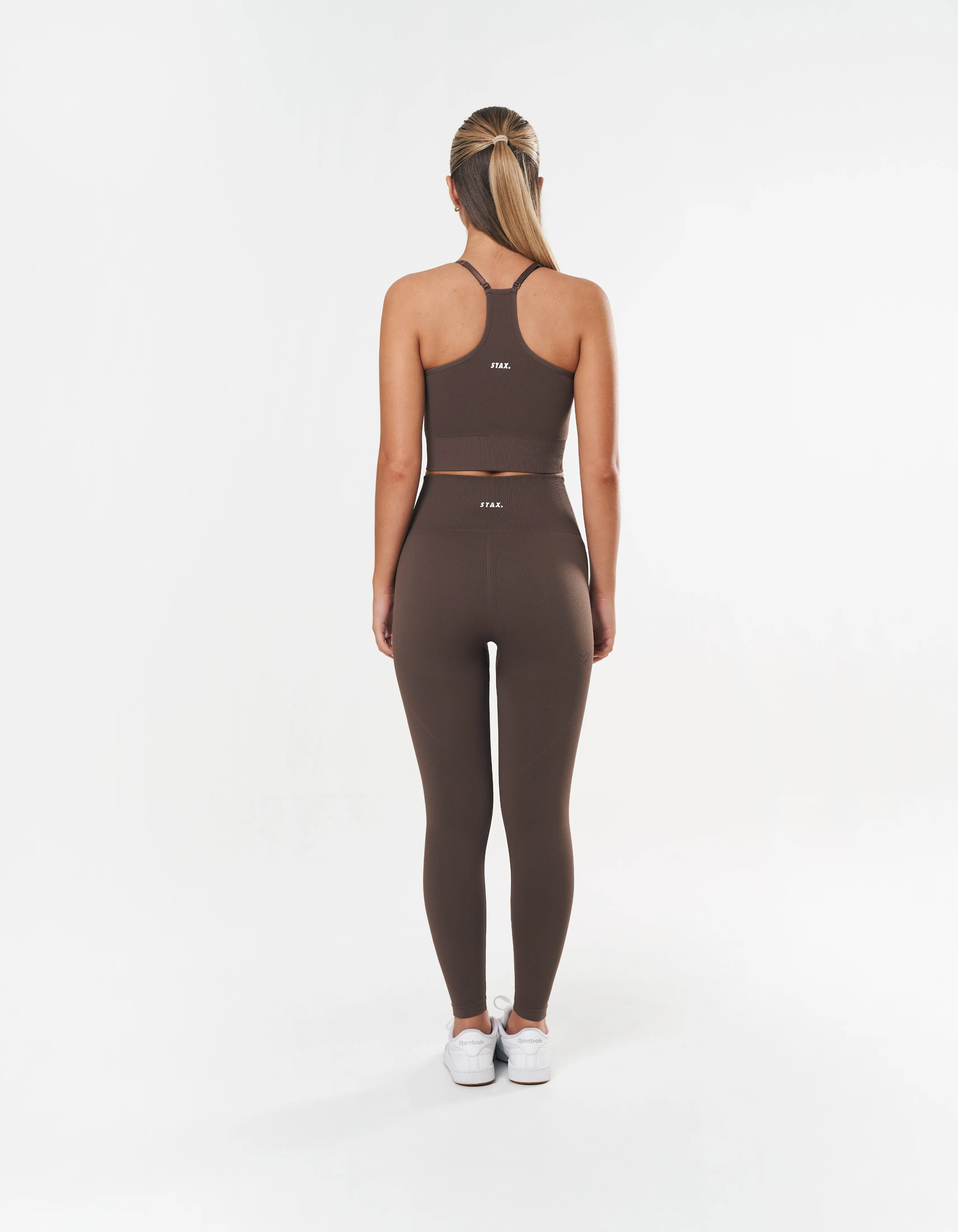 Premium Seamless Strappy Crop - Cedar