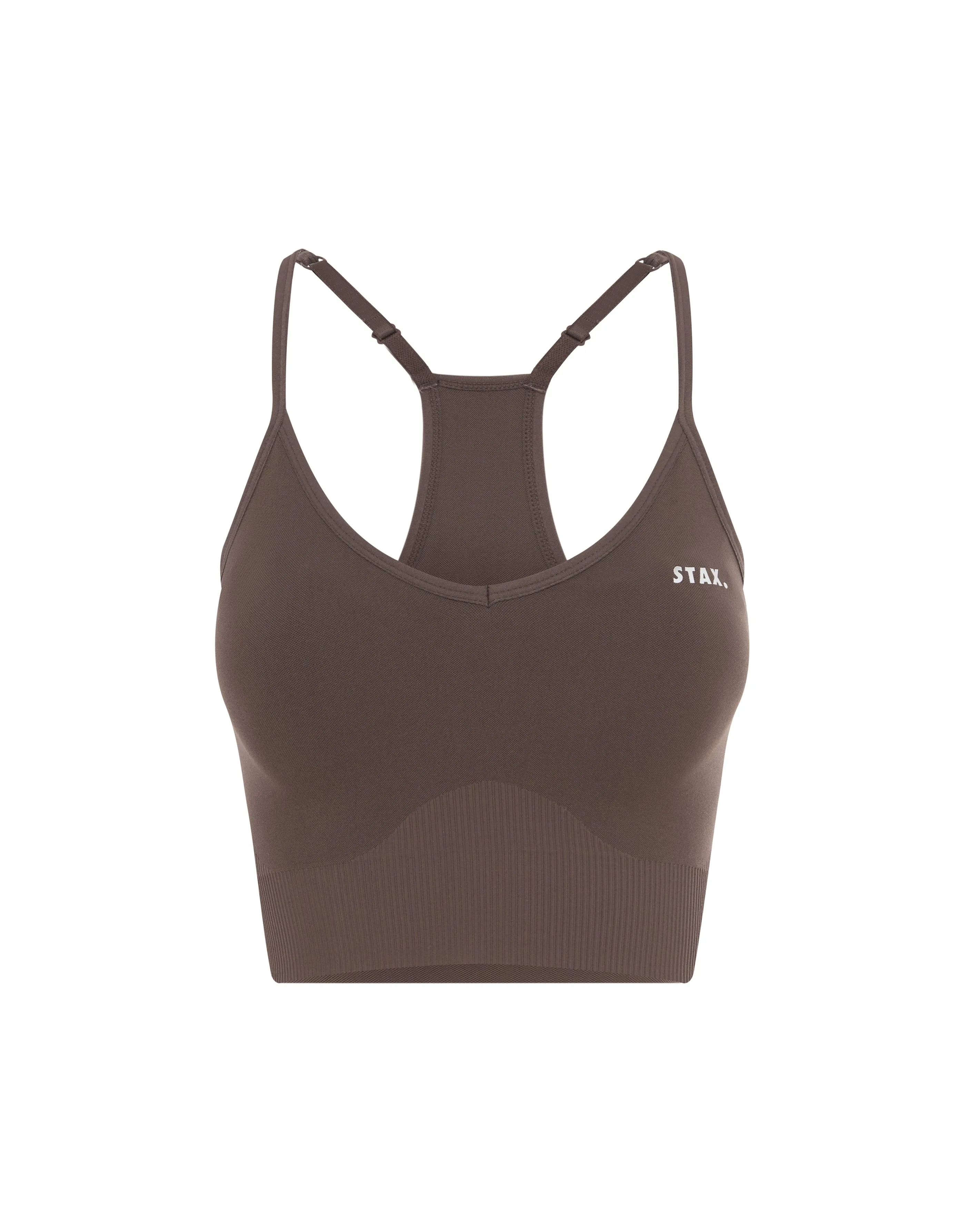 Premium Seamless Strappy Crop - Cedar