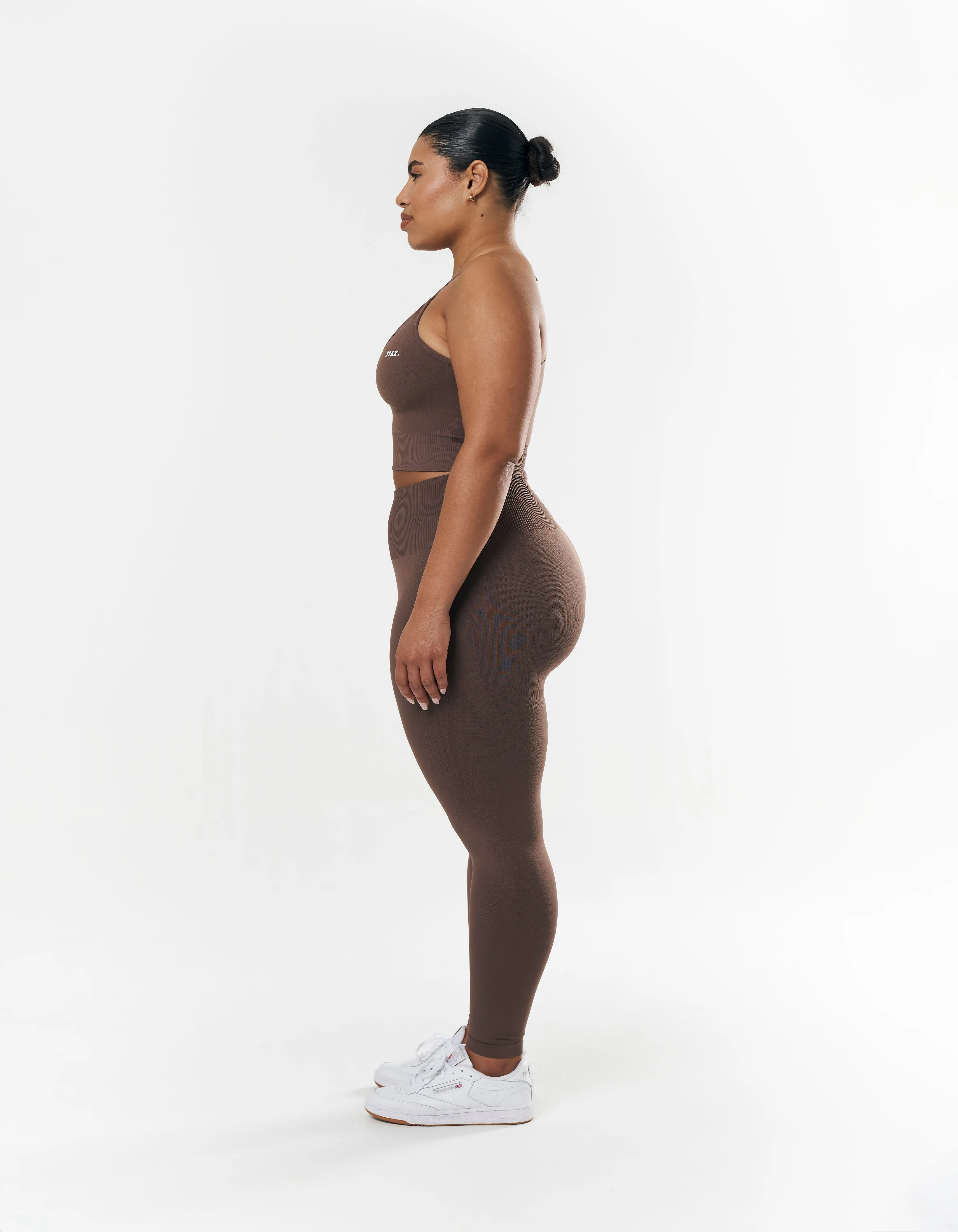 Premium Seamless Strappy Crop - Cedar