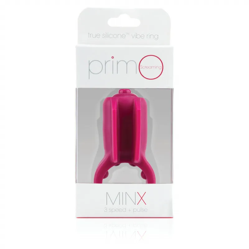 Primo Minx Premium Silicone Vibe Ring - Merlot