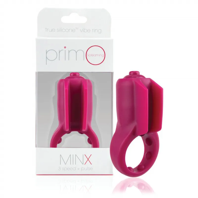 Primo Minx Premium Silicone Vibe Ring - Merlot