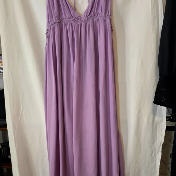 Purple Maxi Strappy Princess Nighygown Size Large