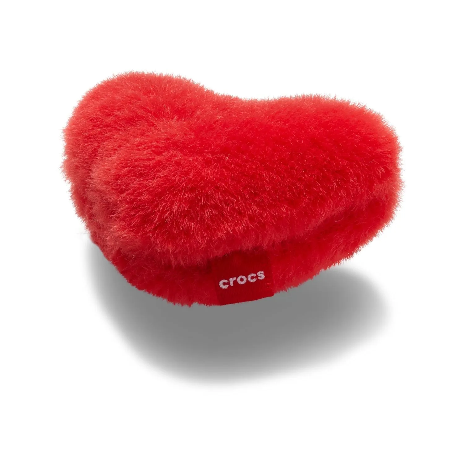 Red Fuzzy Heart Jibbitz