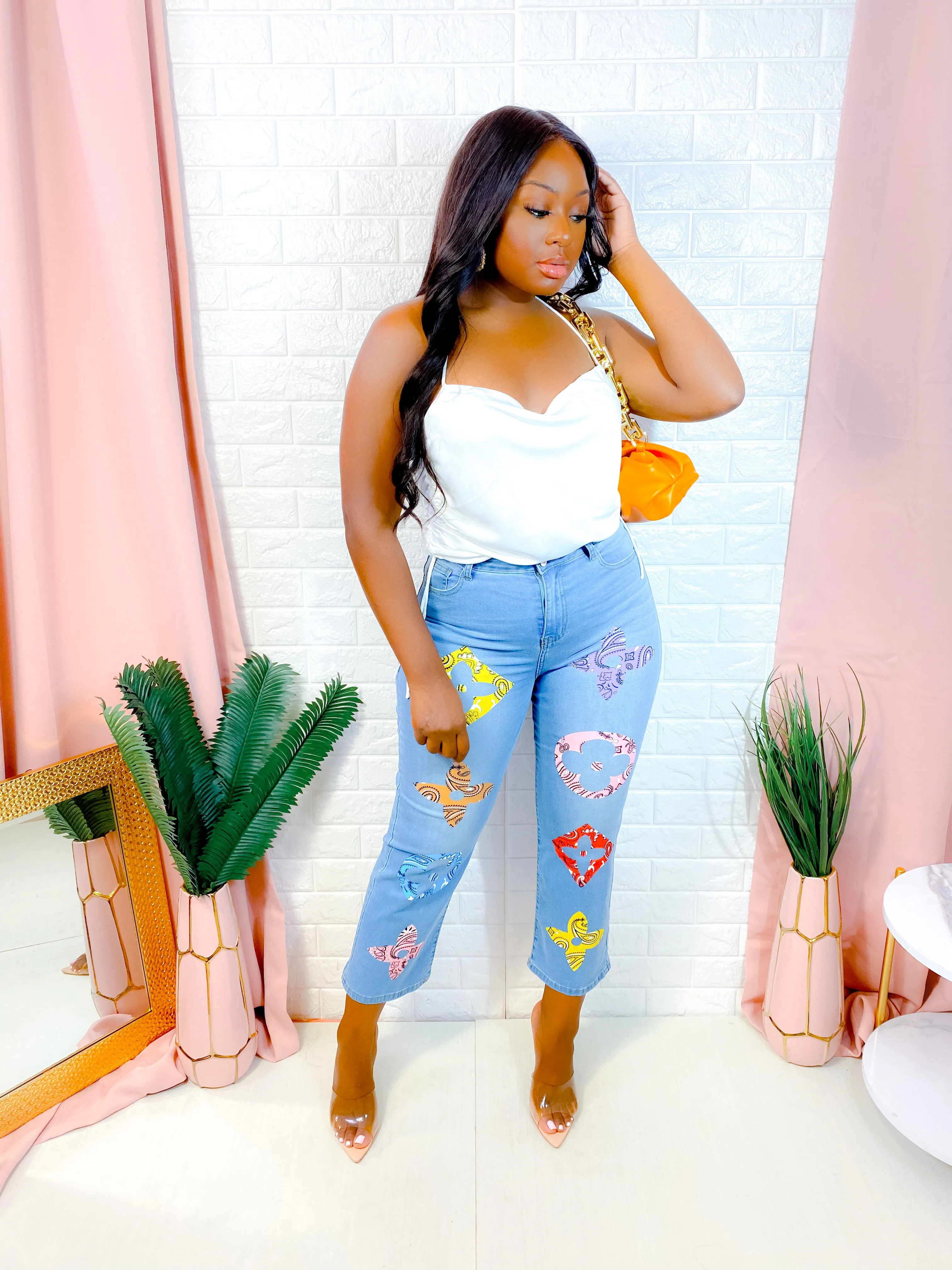 RICH GIRL HIGH RISE CAPRI DENIM