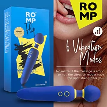 Romp Flip Powerful Rechargeable Silicone Wand Vibrator