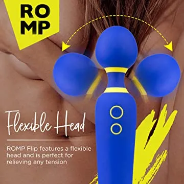Romp Flip Powerful Rechargeable Silicone Wand Vibrator
