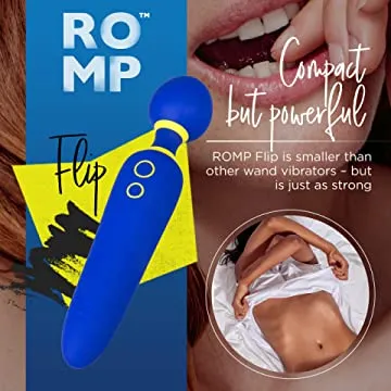 Romp Flip Powerful Rechargeable Silicone Wand Vibrator