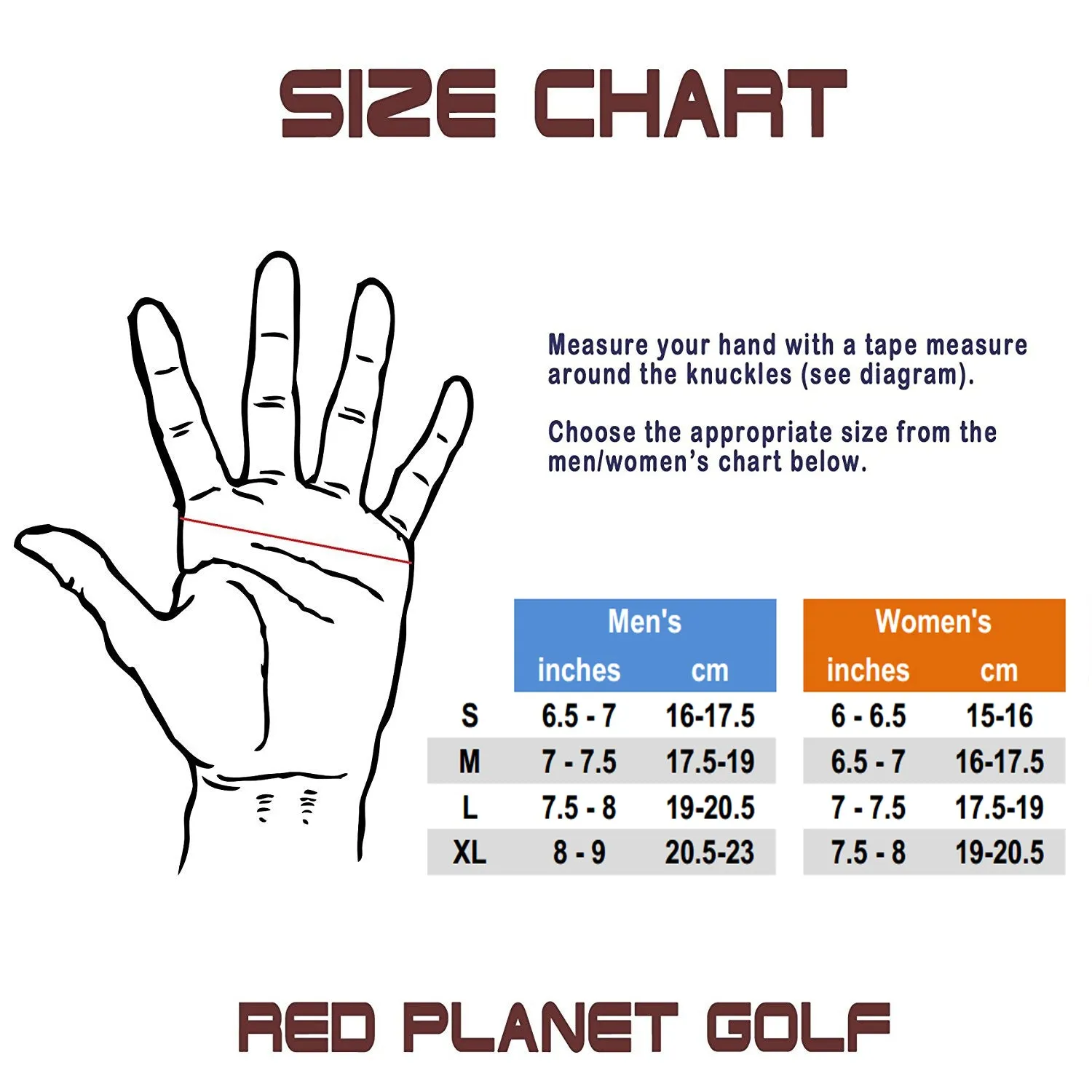 RPG 100% CABRETTA LEATHER COLOR GOLF GLOVE (WOMENS-LEFT HAND-ORANGE)