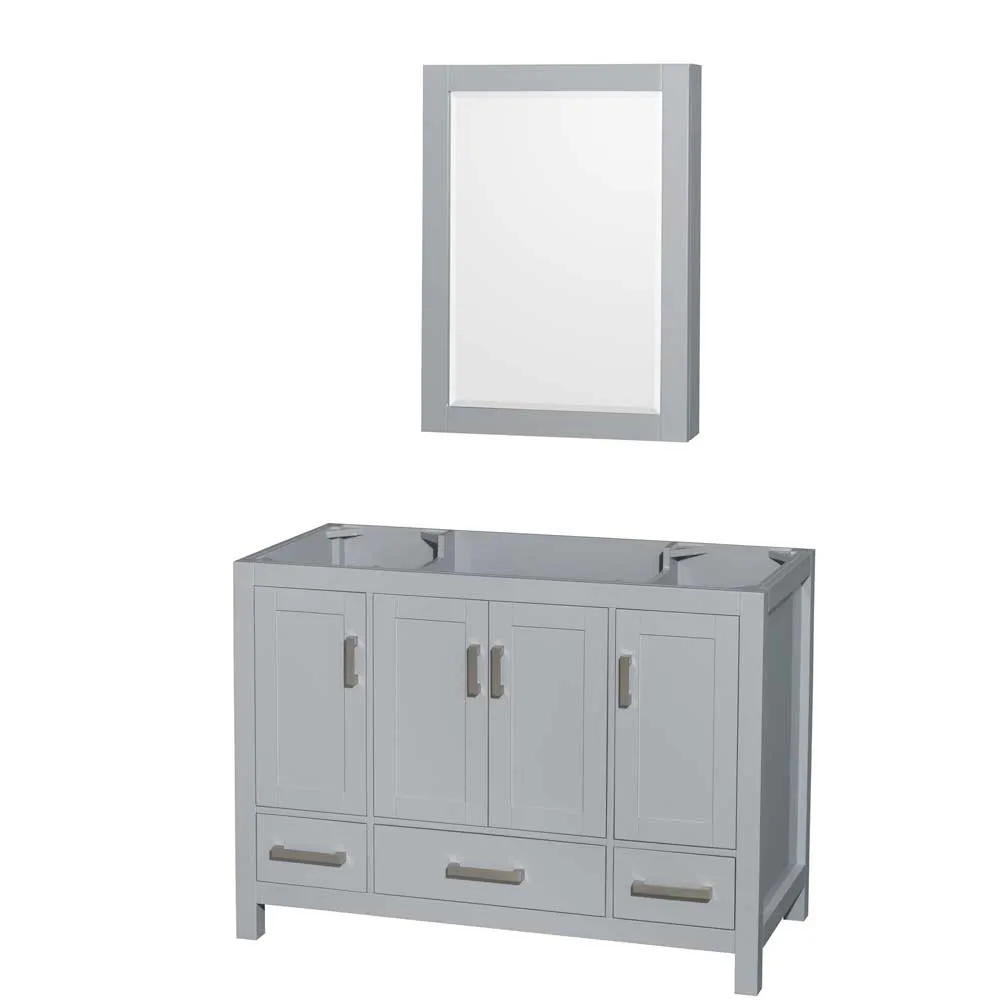 Sheffield 48 Inch Single Bathroom Vanity in Gray