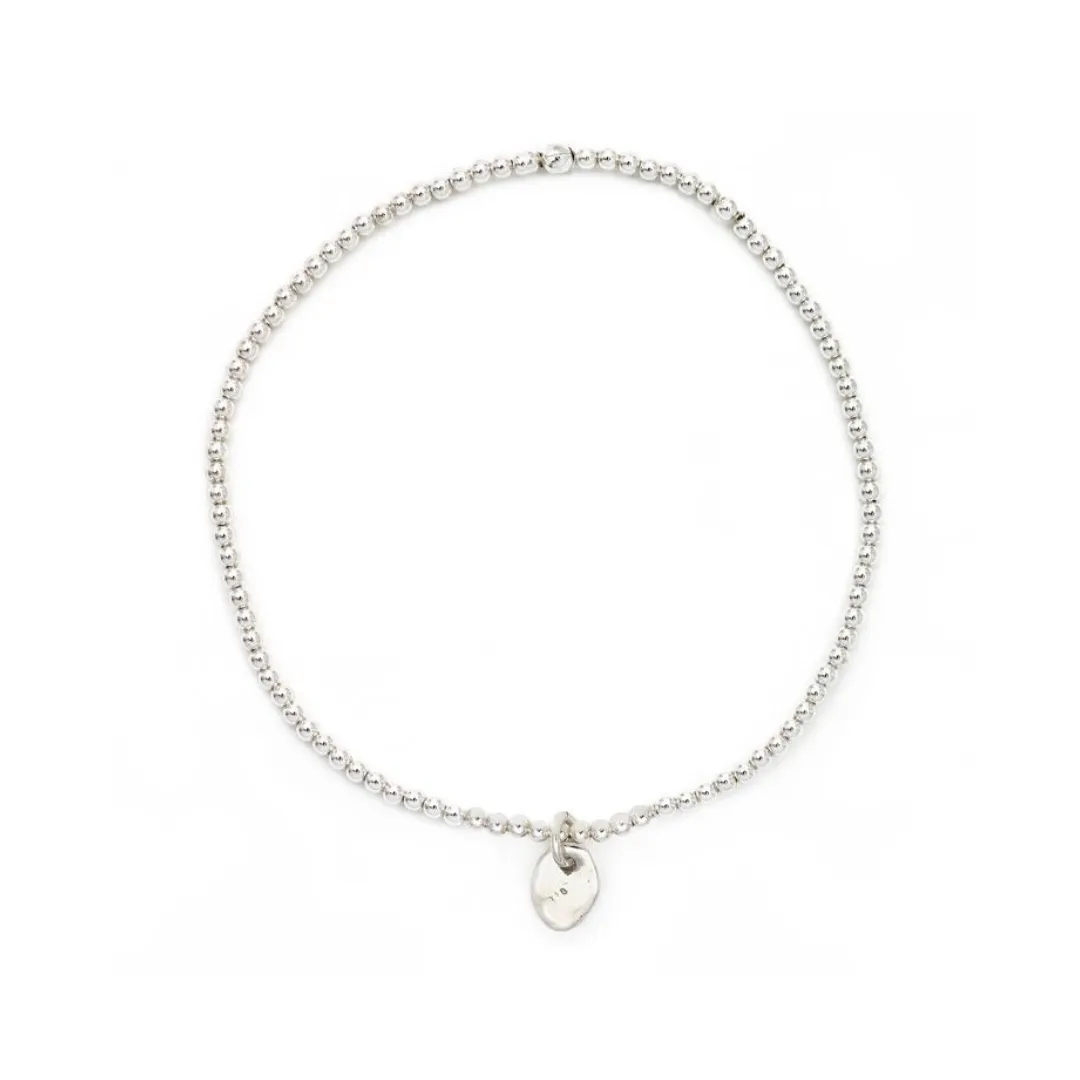 Small Stretchy Bracelet with Penguin Lucky Stone