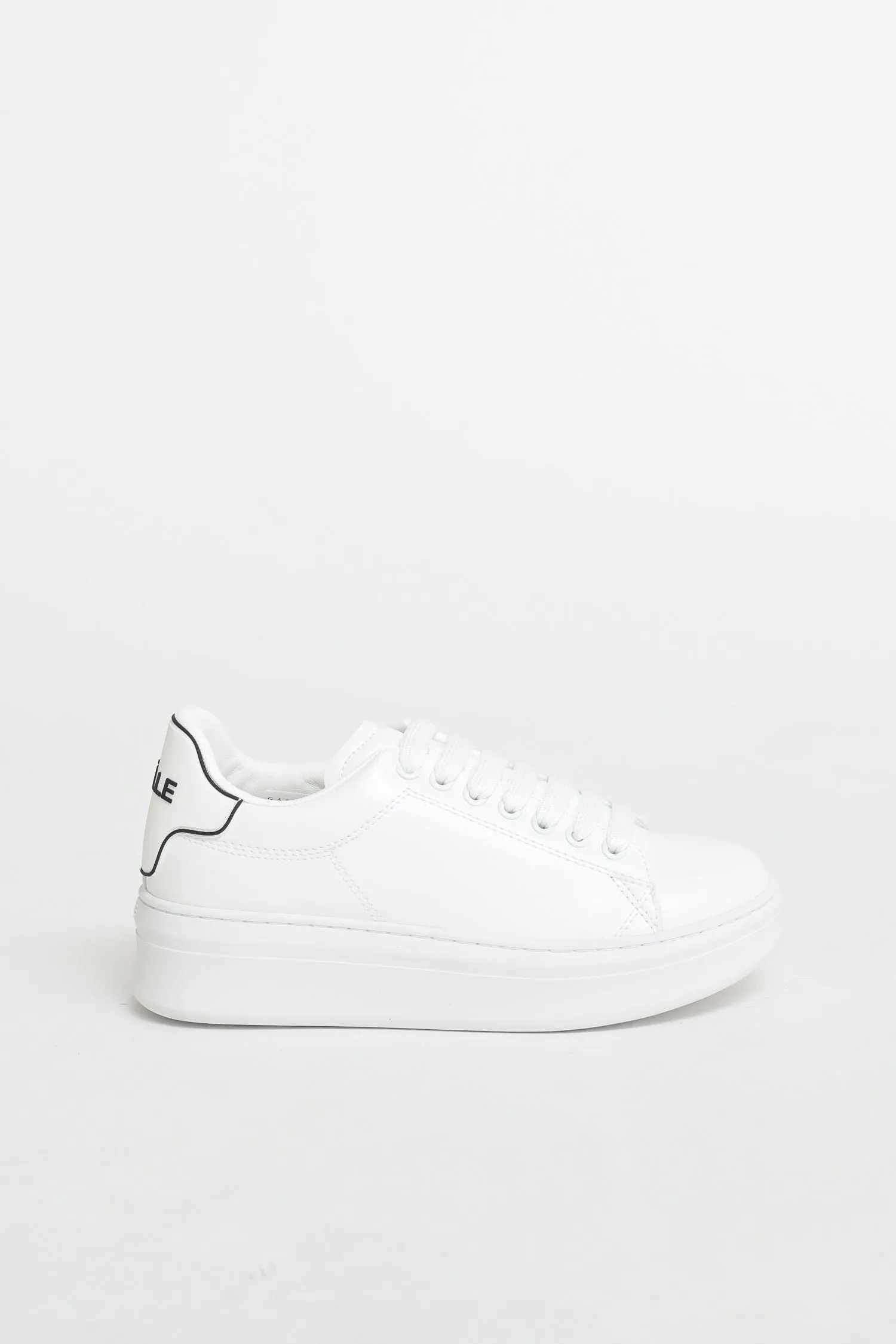 Sneakers Addict In Ecopelle E Patch - Bianco Bianco
