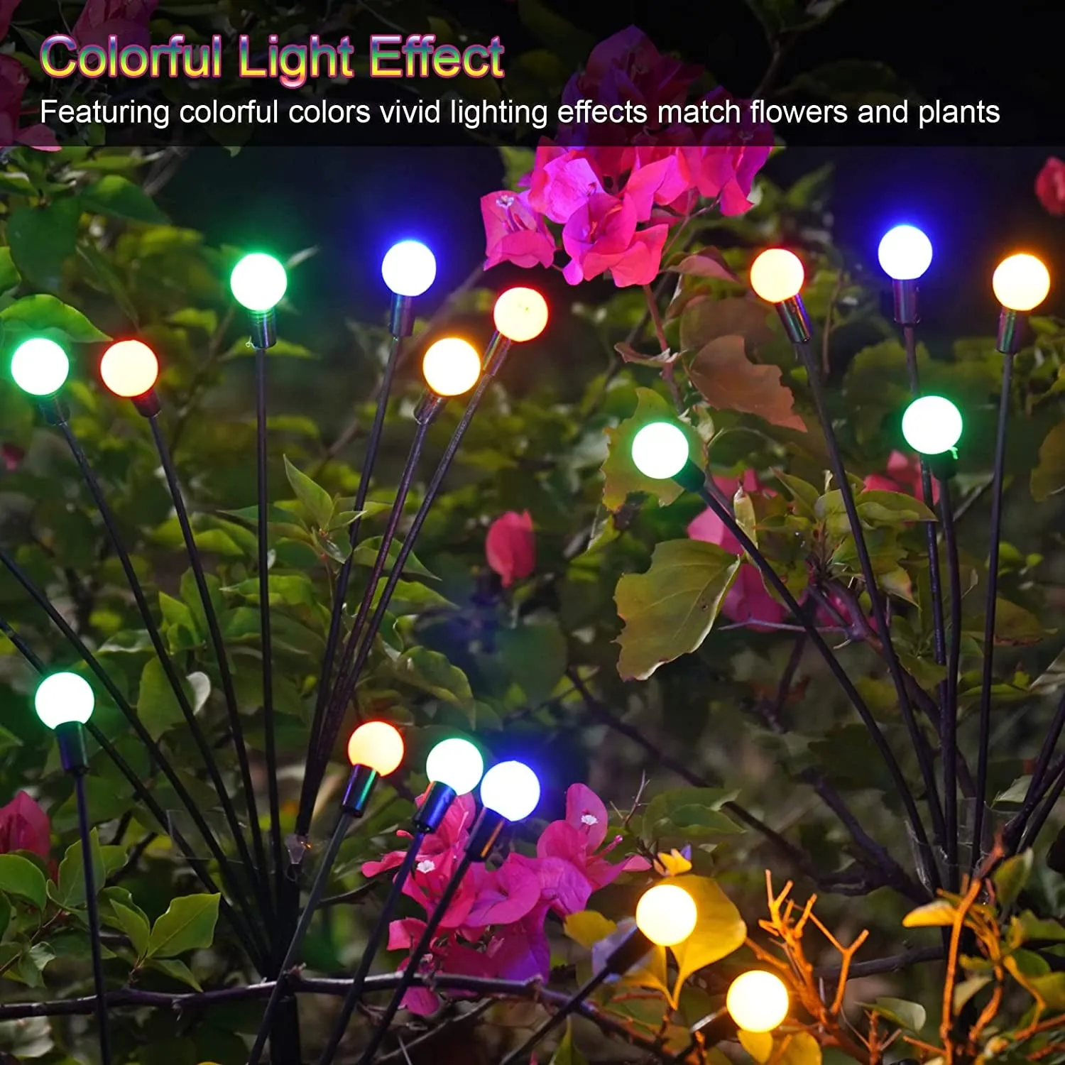 Solar Firefly LED Garden Lights