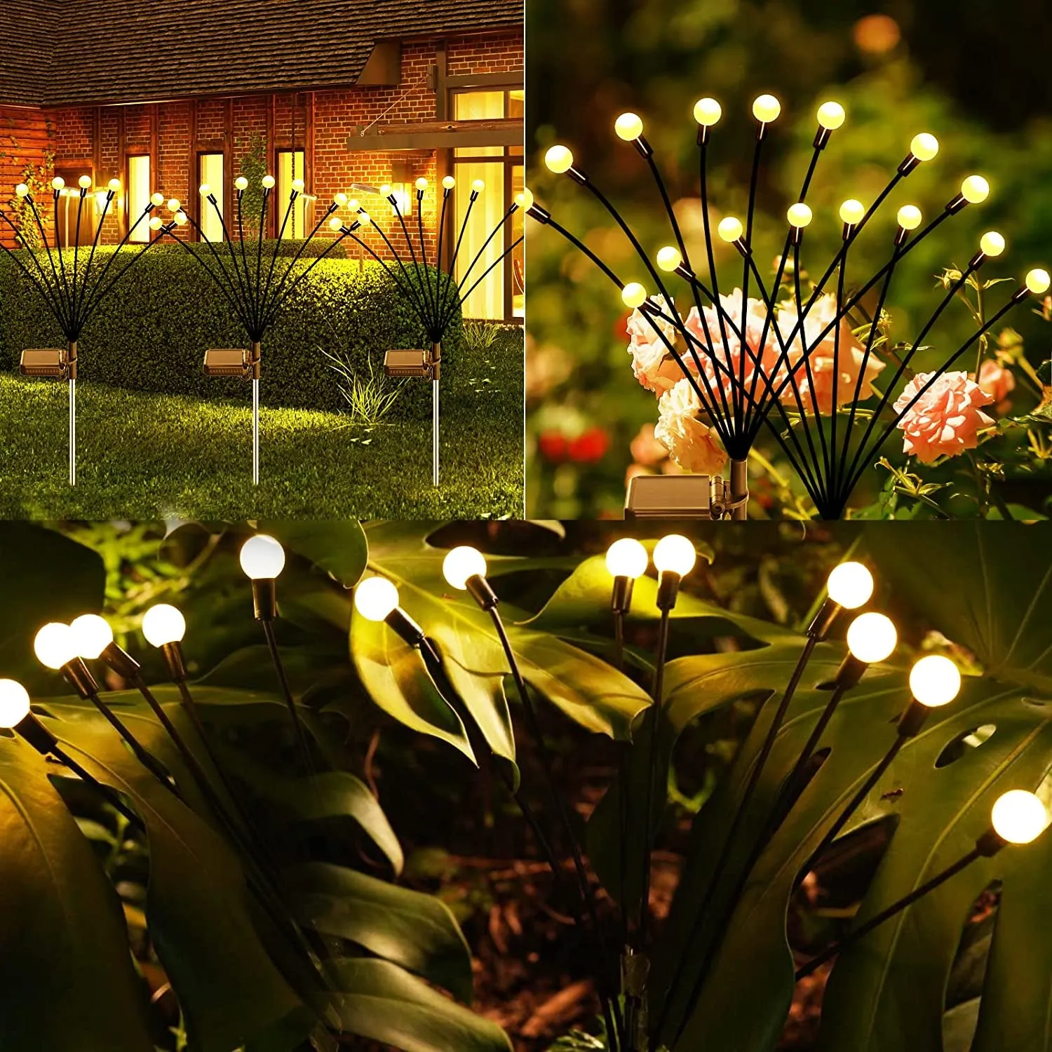 Solar Firefly LED Garden Lights