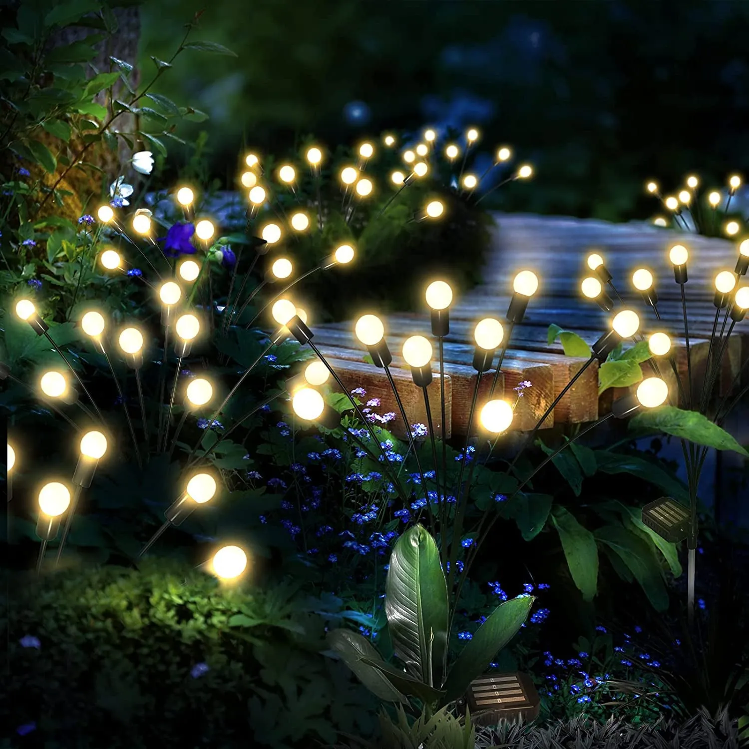 Solar Firefly LED Garden Lights