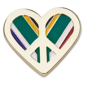 South Africa Gold Heart Jibbitz