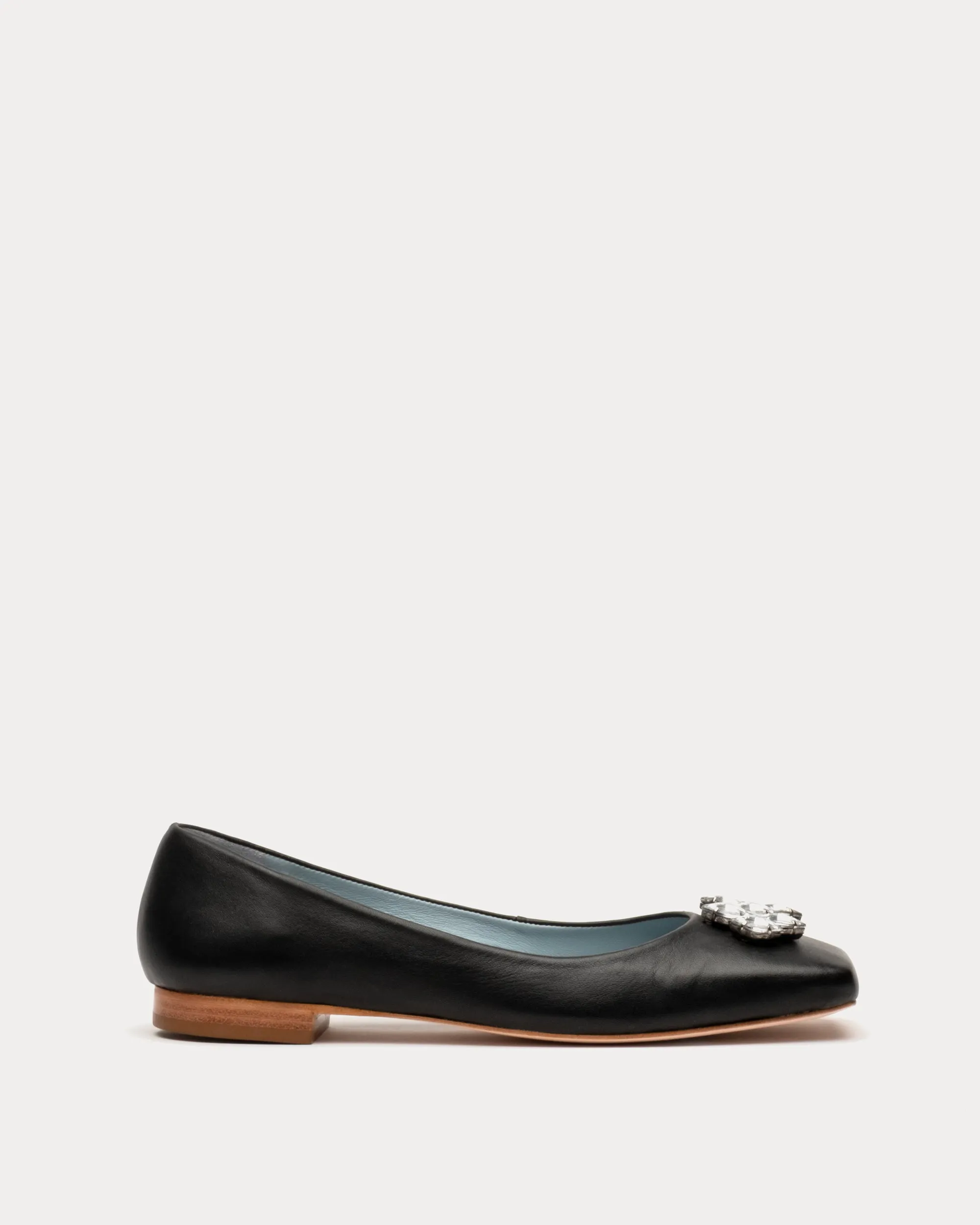 Square Toe Ballet Flat - Black