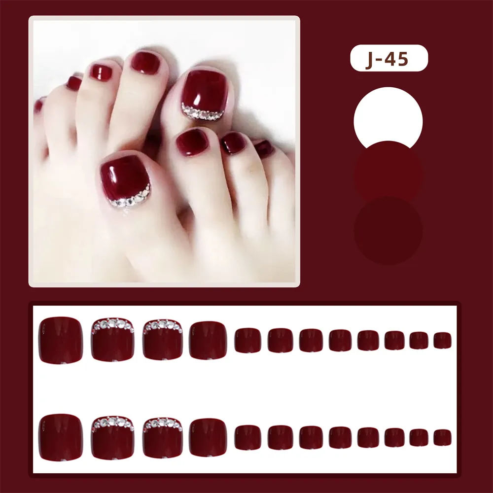 Square Toe Burgundy Silver Pearl