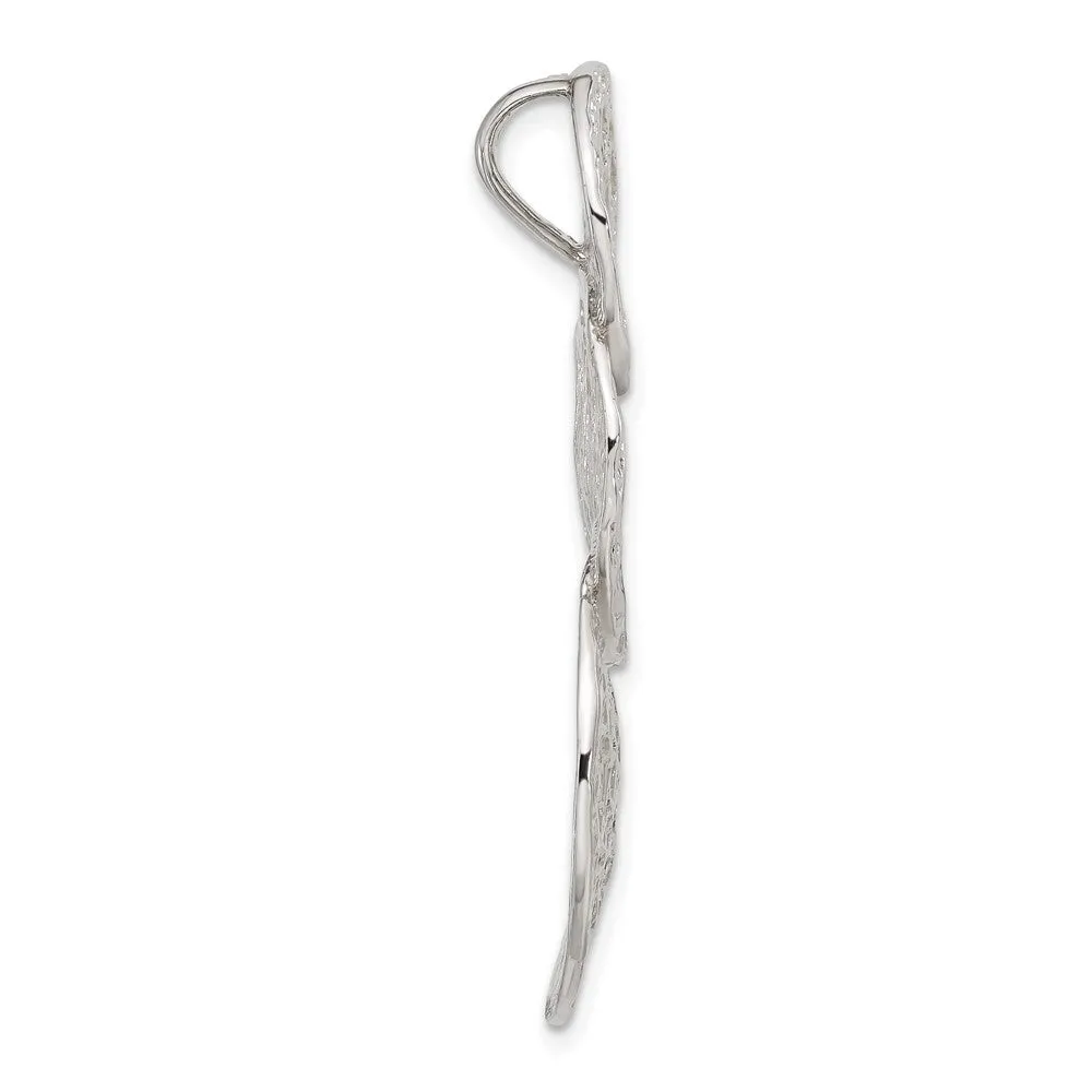 Sterling Silver Textured Circles Slide