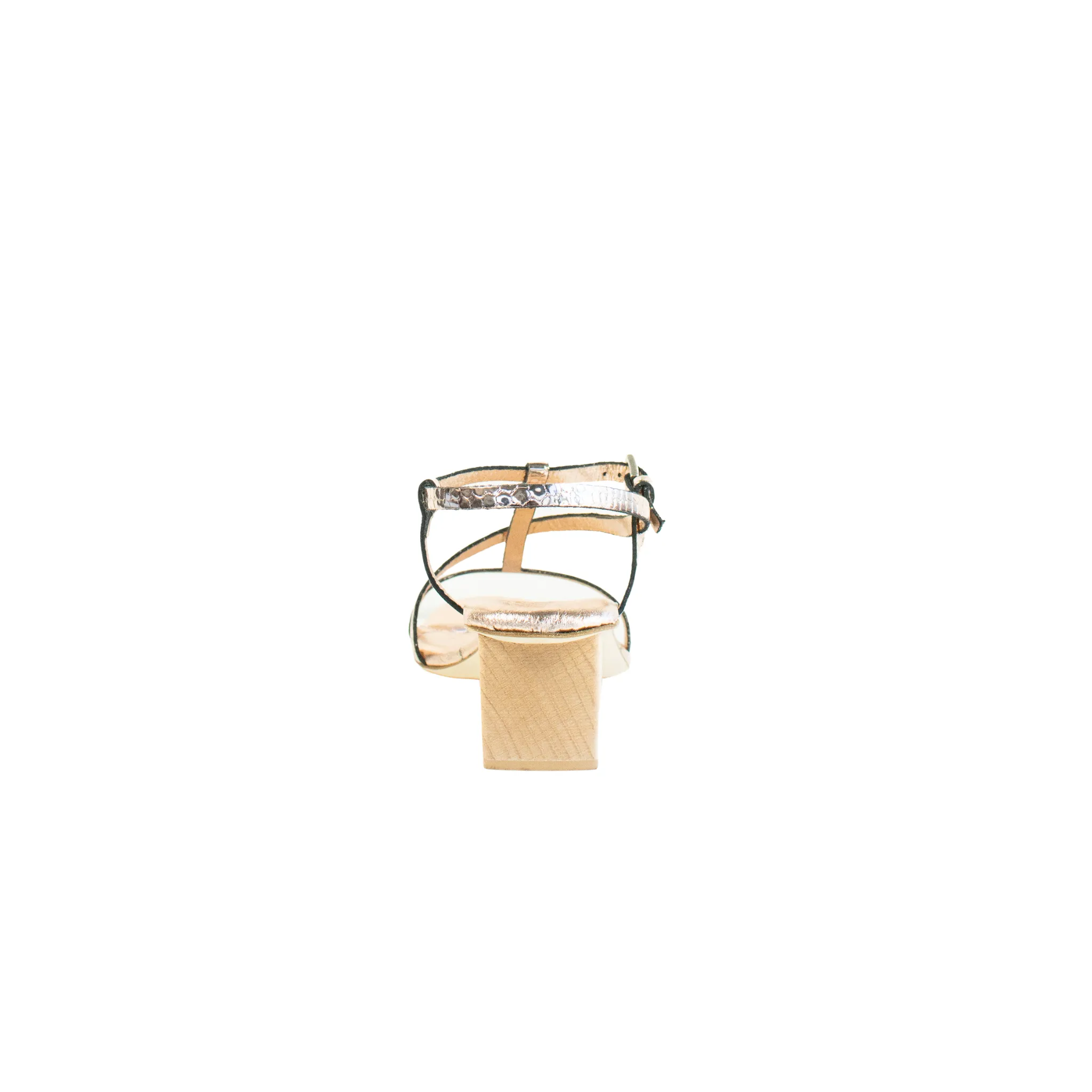 Strappy Mid-Heel Sandal