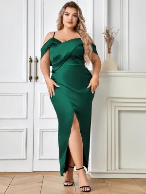 Strappy Sleeveless Pure Color Maxi Bodycon Dress HB0278