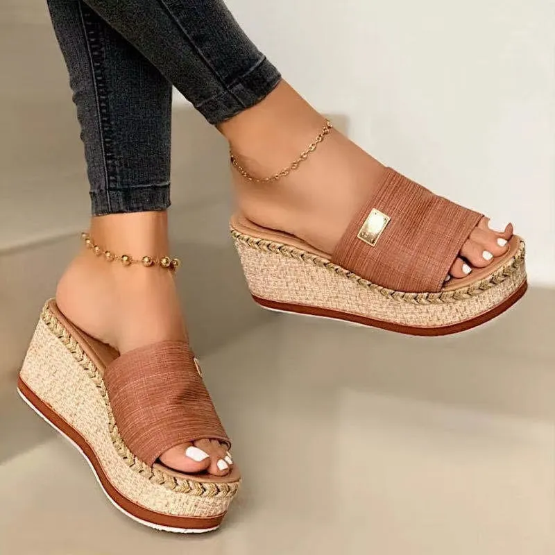 Summer  Sandals Platform Flip Flops Soft Comfortable