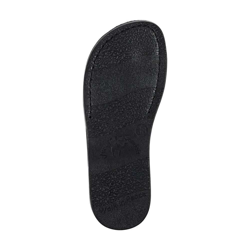 Tamar - Leather Strappy Flip Flops | Brown