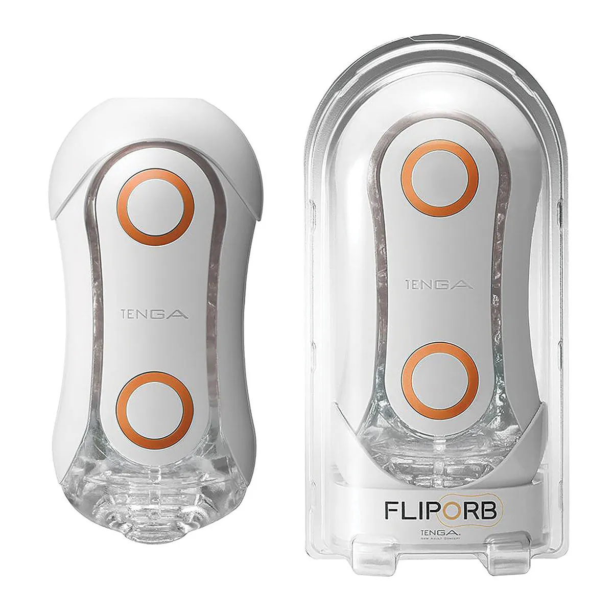 Tenga Flip Orb Masturbator - Orange Crash
