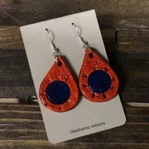 Thunder Up Leather Earrings