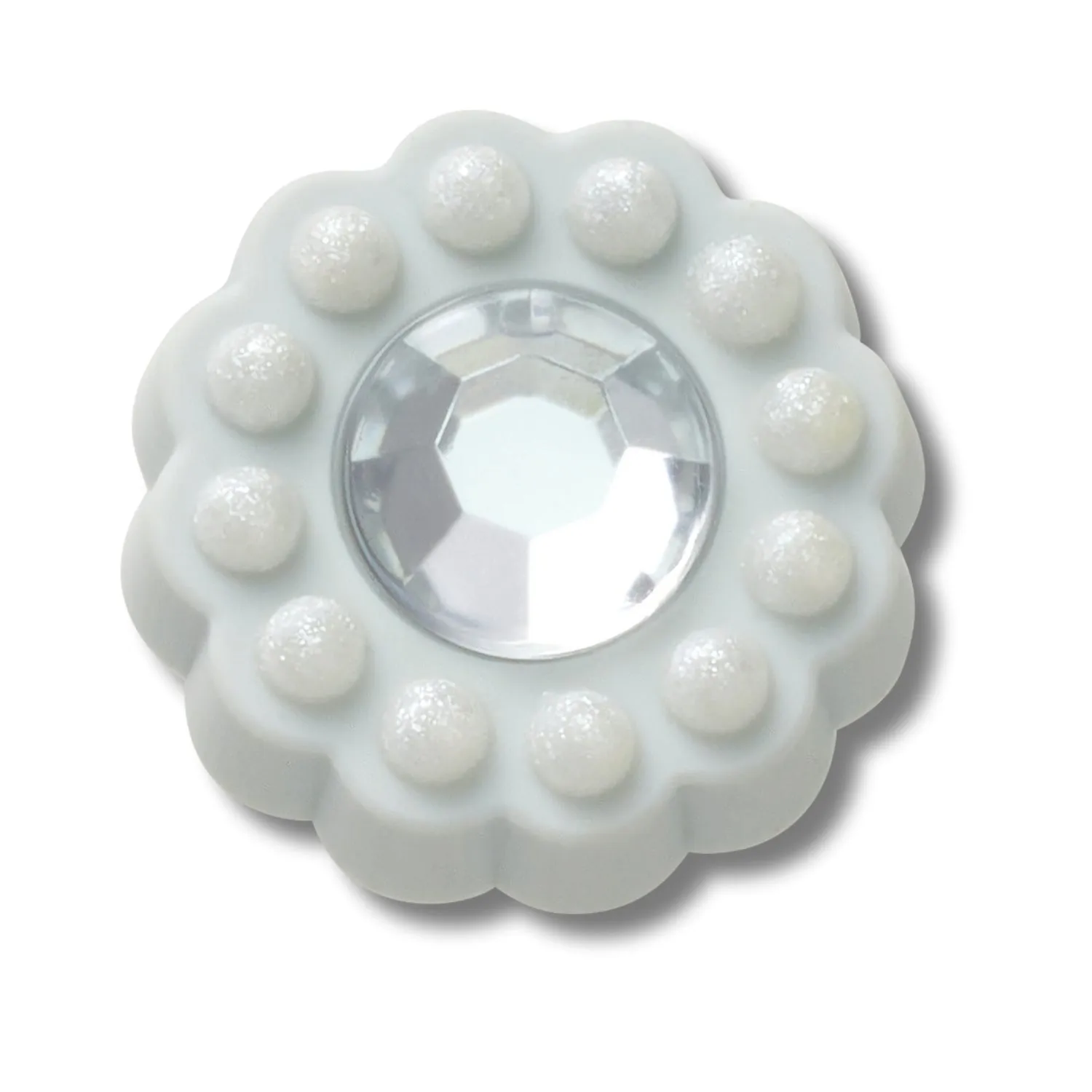 Tiny Blue Circle Gem Jibbitz
