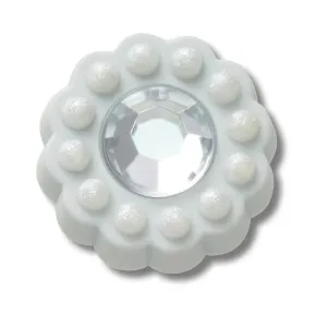 Tiny Blue Circle Gem Jibbitz