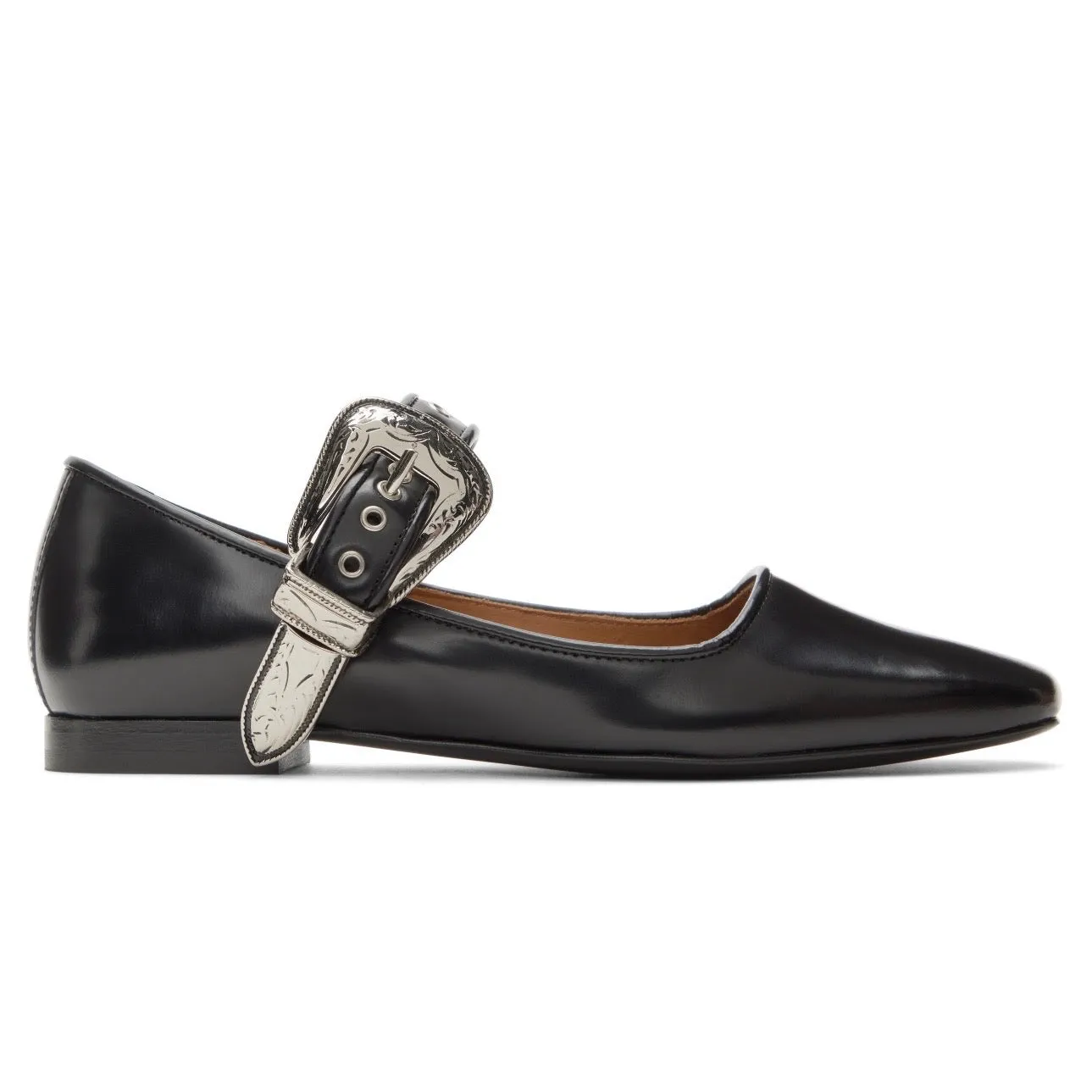 Toga Pulla Leather Ballet Flats Mary Jane