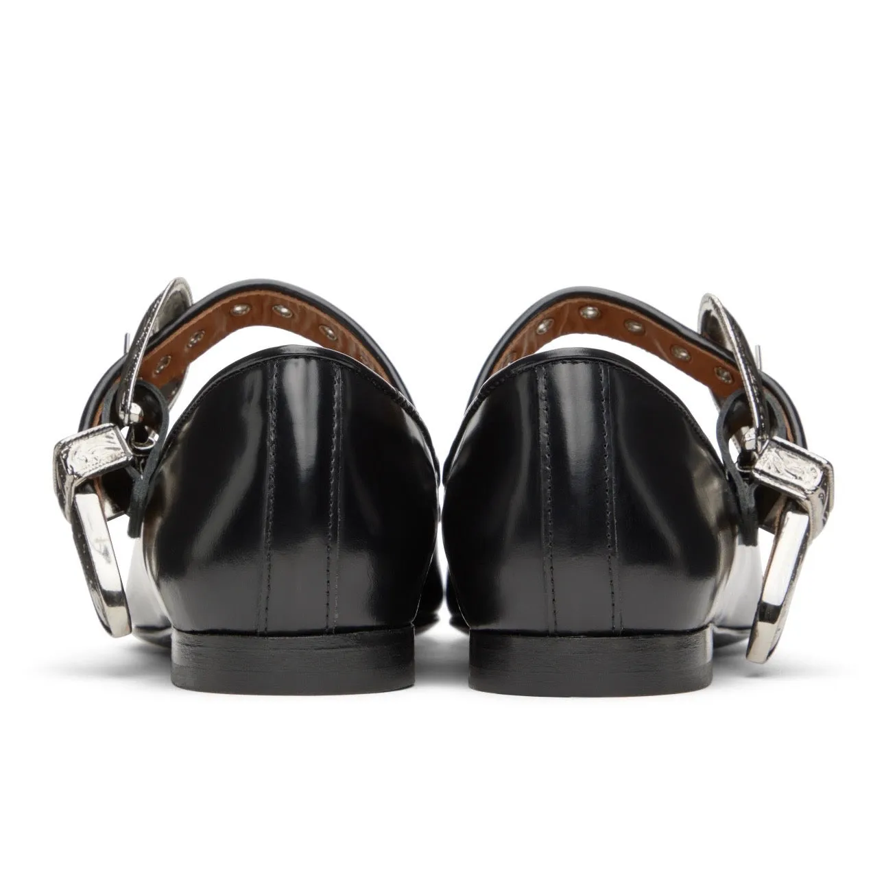 Toga Pulla Leather Ballet Flats Mary Jane