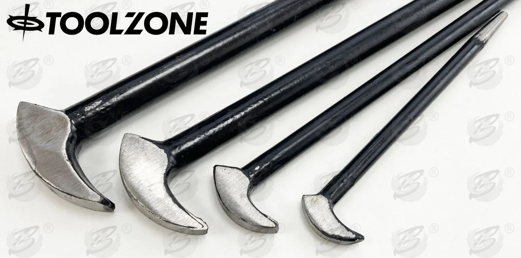 TOOLZONE 4PCS HEEL & TOE PRY BARS ( PODGER BARS )