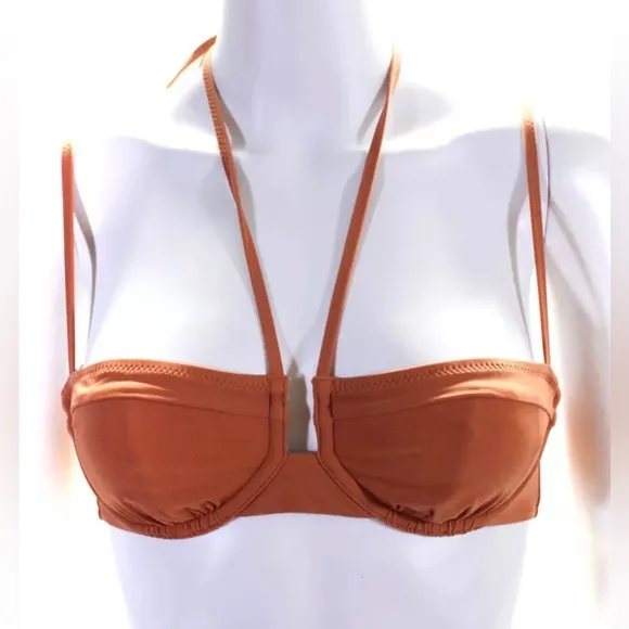 Ulla Johnson Aleena Strappy Bikini Top in Coquina ~ Sz P (XS)