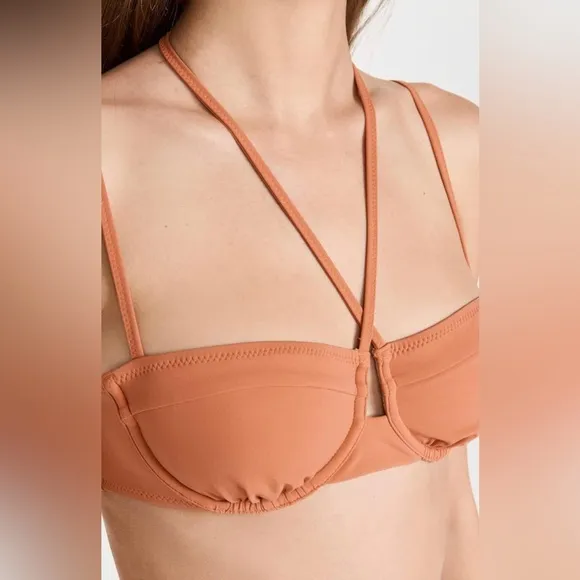 Ulla Johnson Aleena Strappy Bikini Top in Coquina ~ Sz P (XS)