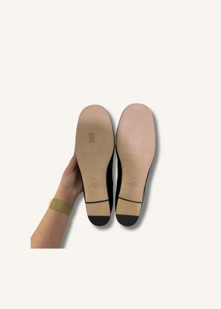 Valentino Tan-Go Patent Leather Ballet Flats