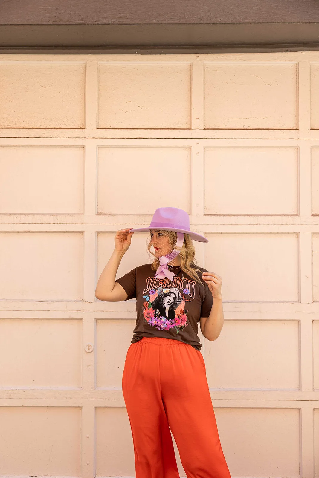 vanetta pants in coral red