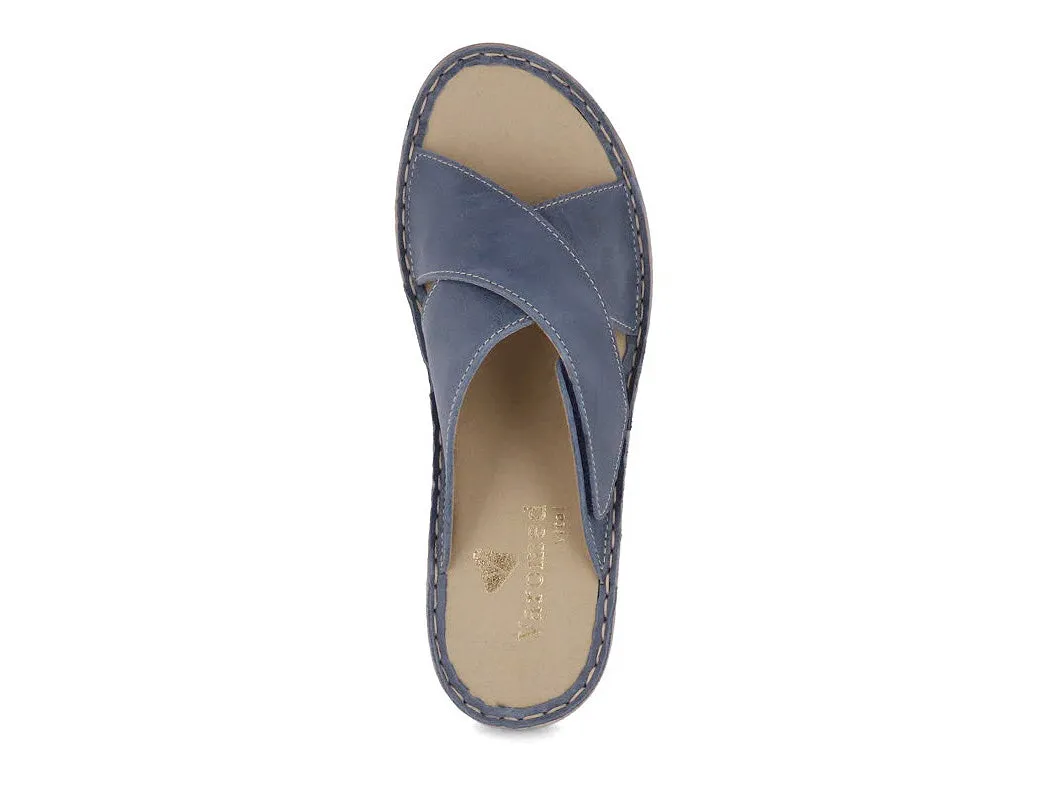Varomed Vital Women Velcro Mule 'Joyce', navy