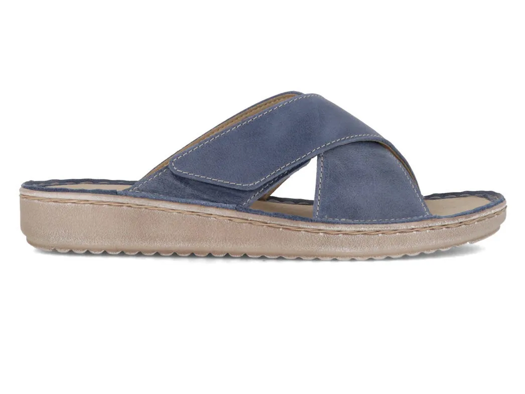 Varomed Vital Women Velcro Mule 'Joyce', navy