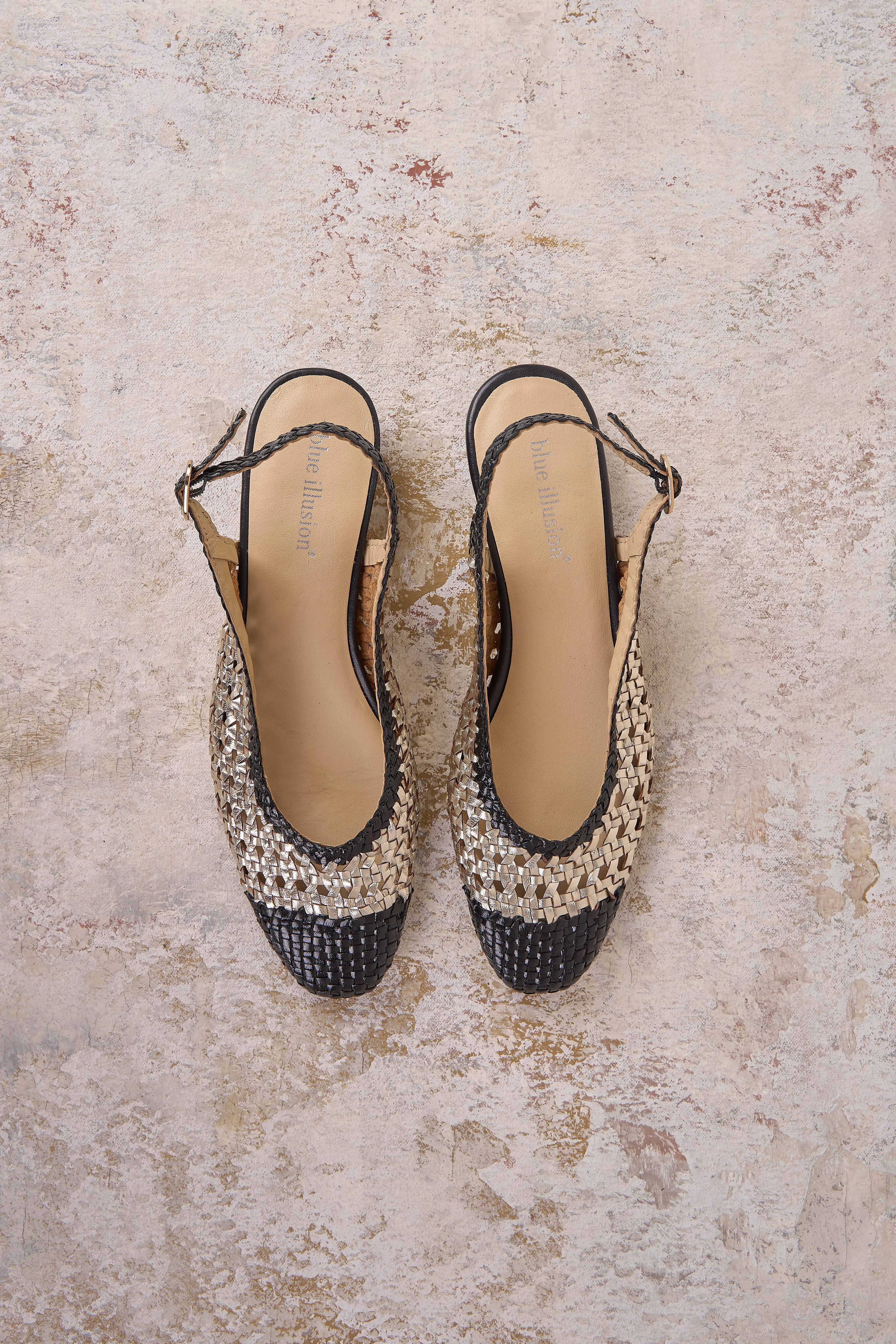 Verona Woven Sling Back Flat - Multi