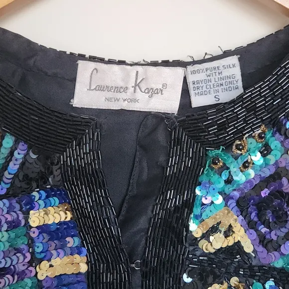 Vintage Lawrence Kazar Sequence Jacket