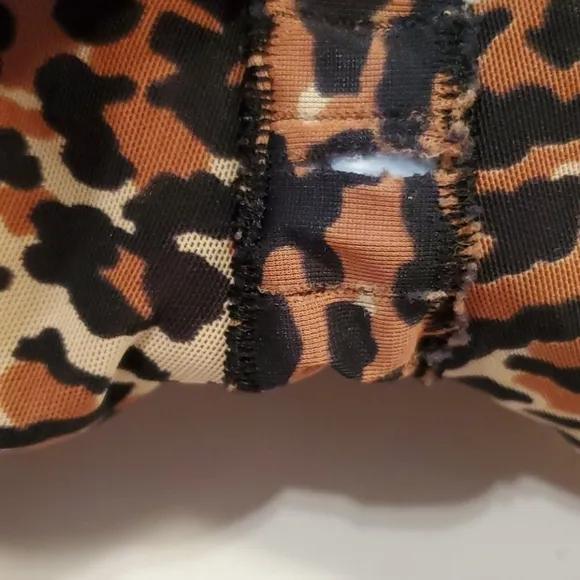Vintage Vanity Fair Leopard Girtle stretchy XSmall