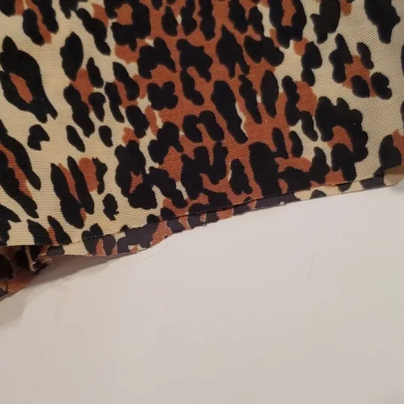 Vintage Vanity Fair Leopard Girtle stretchy XSmall