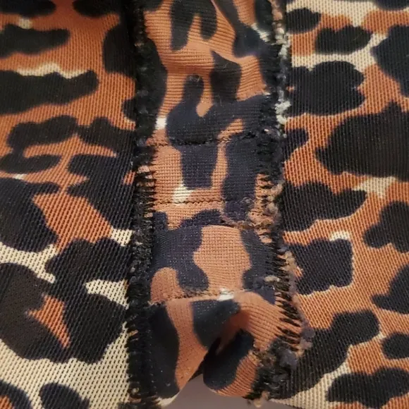 Vintage Vanity Fair Leopard Girtle stretchy XSmall