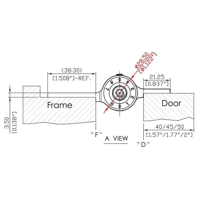 W41K-C3  | Mechanical Adjustable Interfold Self Closing Hinge | Residential Aluminum Hinge | 3 Packs