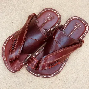 Womens Brown Leather Sandals ~ SandCruisers ~ Traditional Arabian Sandals ~ Great for Outdoors, Beaches, Parks, Lakes, Pools & Parties!