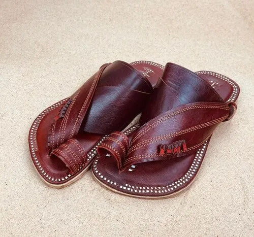 Womens Brown Leather Sandals ~ SandCruisers ~ Traditional Arabian Sandals ~ Great for Outdoors, Beaches, Parks, Lakes, Pools & Parties!