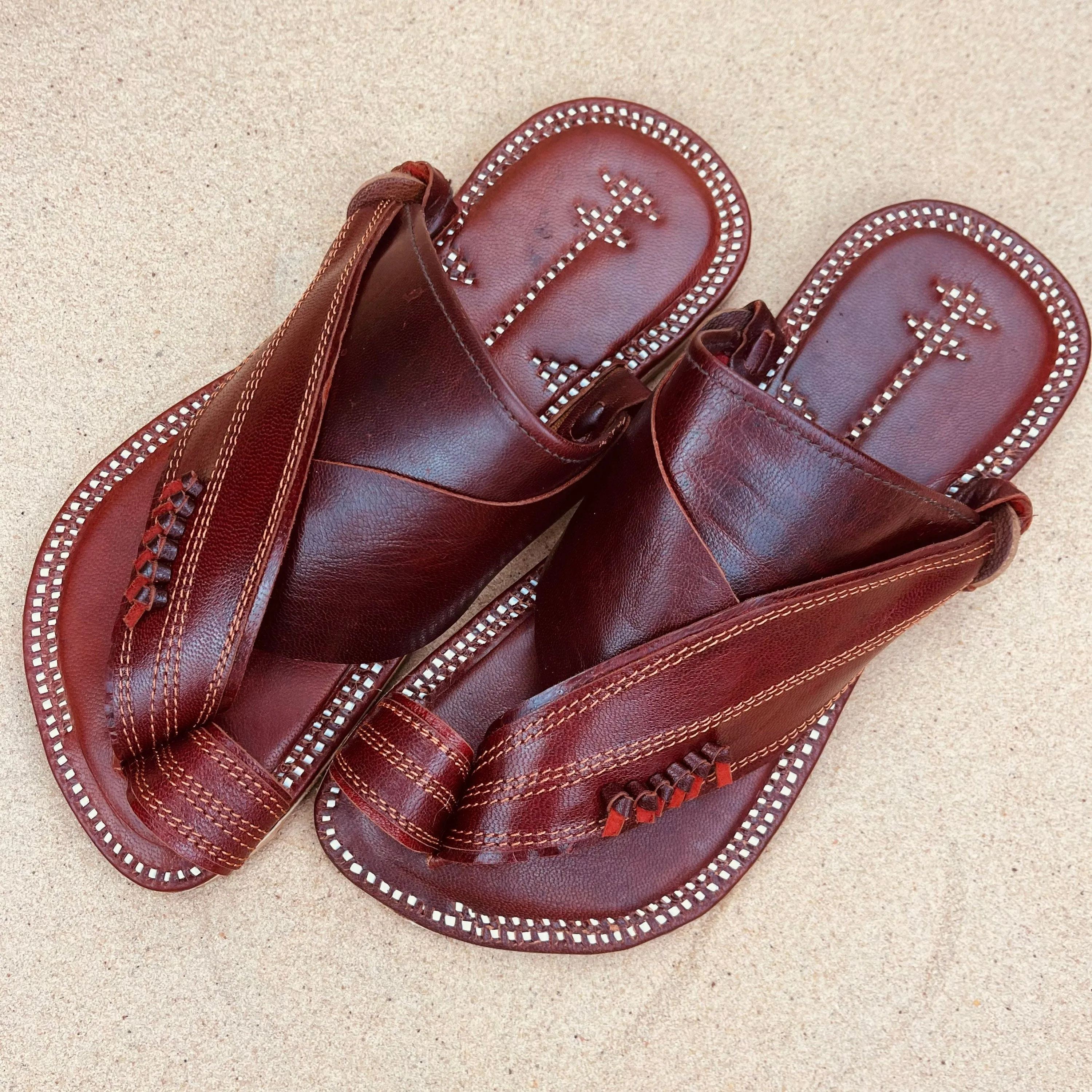 Womens Brown Leather Sandals ~ SandCruisers ~ Traditional Arabian Sandals ~ Great for Outdoors, Beaches, Parks, Lakes, Pools & Parties!