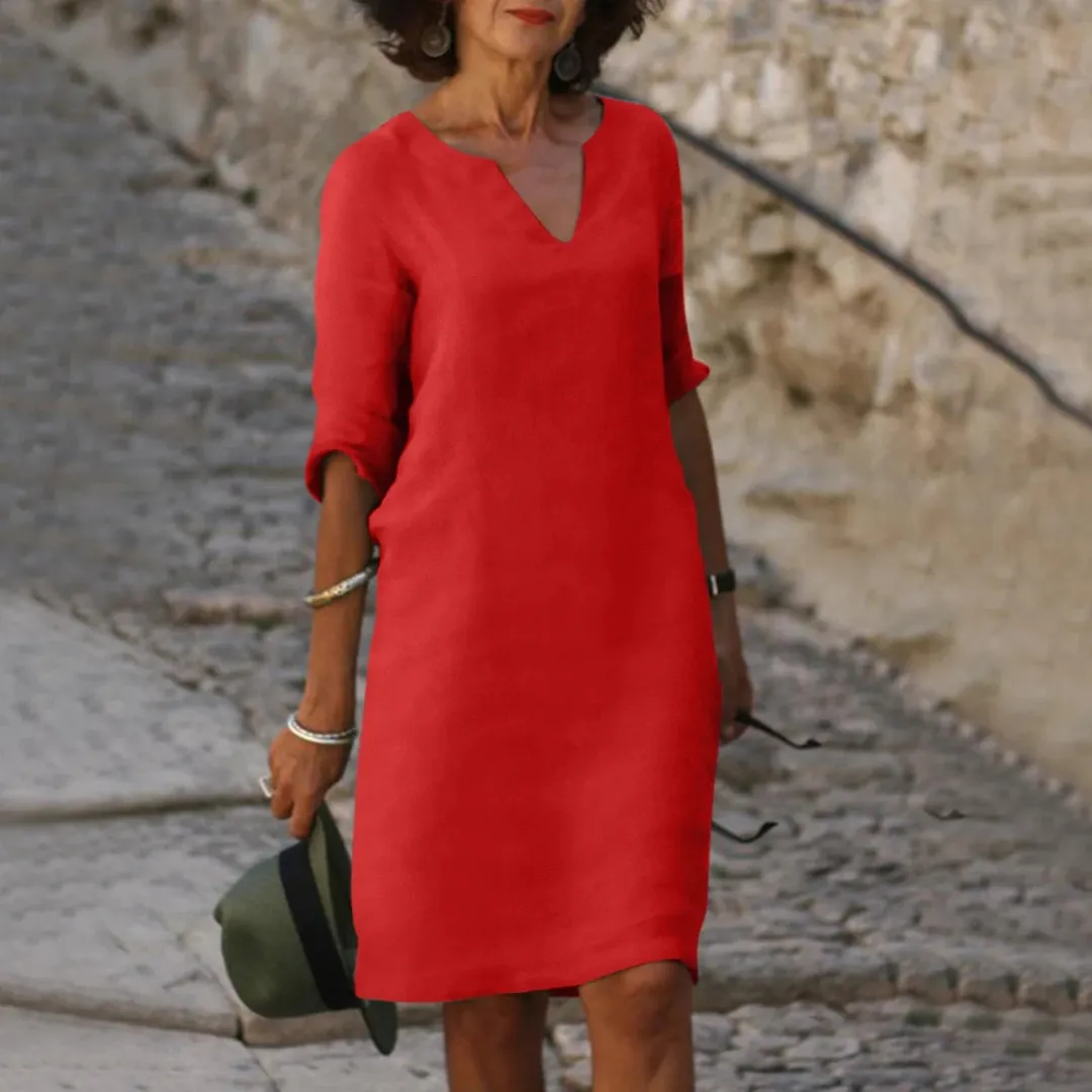 Women's Casual V-Neck Summer Dress | Mini
